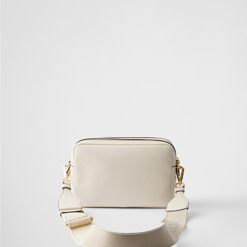 Prada White Calfskin Small Leather Shoulder Bag - Picture 3 of 9